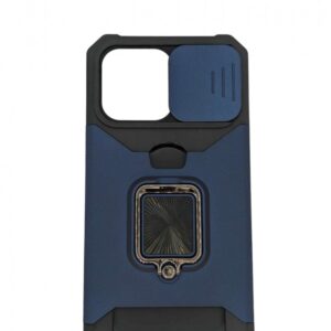 Case iPhone 15 Plus iRing Hide Camera & Slot Card Bleu