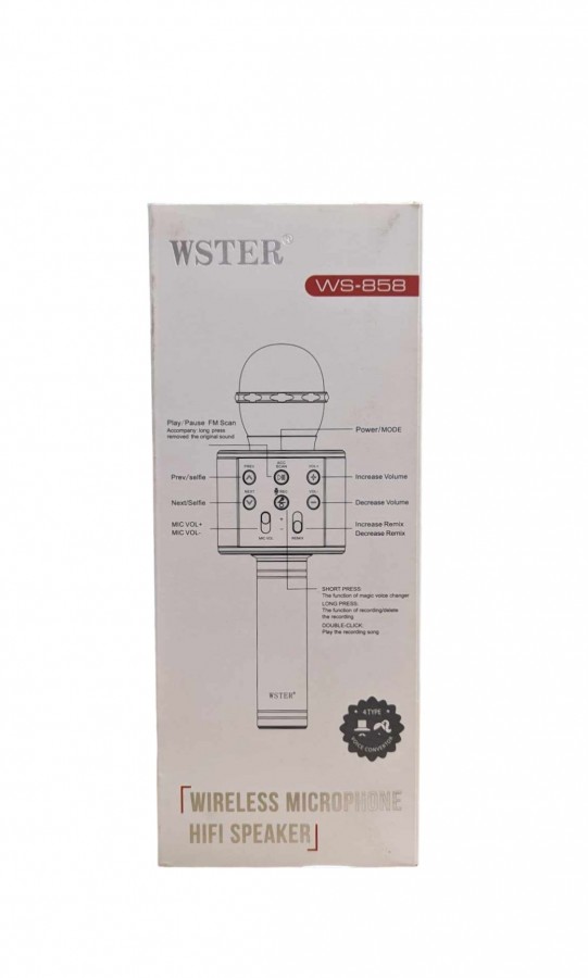 Micro Bluetooth WS-858 Big Gold - Image 3